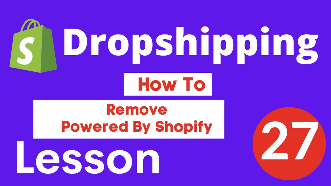 How to Remove Power By Shopify | Shopify dropshipping tutorial for beginners 2022